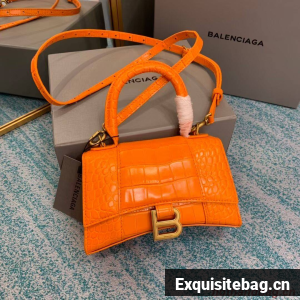 Balenciaga Hourglass XS Top Handle Bag 28331S orang