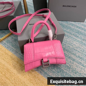 Balenciaga Hourglass XS Top Handle Bag 28331S pink