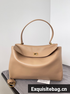 Balenciaga Rodeo Handbag smooth calfskin 795457 Apricot