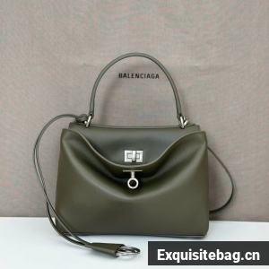 Balenciaga Rodeo Mini Handbag smooth calfskin 795456 green
