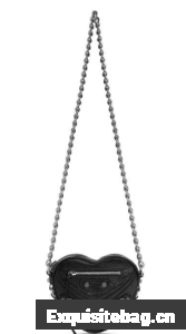 Balenciaga WOMENS LE CAGOLE HEART MINI BAG 27811 BLACK