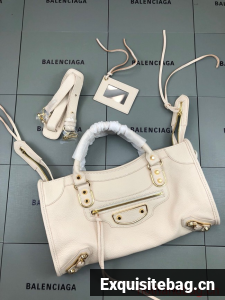 Balenciaga WOMENS NEO CLASSIC HANDBAG 06715 Cream