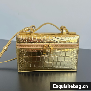 Bottega Veneta Bang Bang Crocodile skin 789109 gold