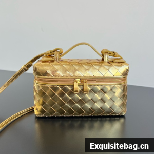 Bottega Veneta Bang Bang Intrecciato leather 789109 Gold