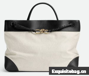 Bottega Veneta Large Andiamo Canvas 786194 black&Brass