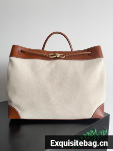 Bottega Veneta Large Andiamo Canvas 786194 brown&Brass