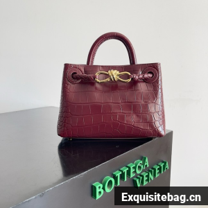 Bottega Veneta Mini Andiamo alligator leather 805232 Barolo