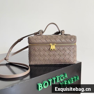 Bottega Veneta Vanity Case On Strap 789109 gray