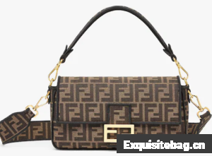 FENDI Baguette Brown fabric bag 8BR600
