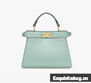 FENDI Peekaboo ISeeU Petite padded nappa leather bag 8BN335 sky blue