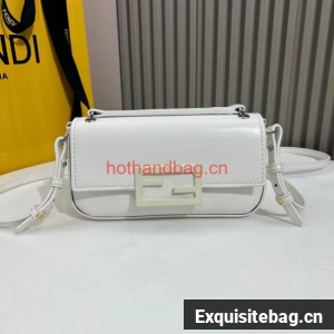 Fendi Baguette leather bag F1531 white