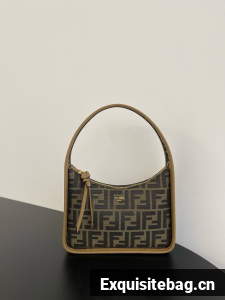 Fendi FF jacquard fabric bag F83283 brown