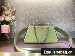 Fendi Peekaboo Cut Medium soft nappa leather bag 8BN340 Mustard