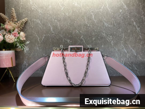 Fendi Peekaboo Cut Medium soft nappa leather bag 8BN340 PINK
