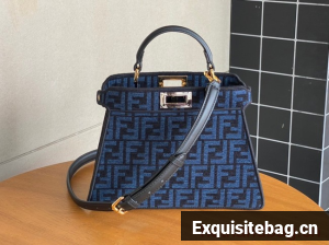 Fendi Peekaboo ISeeU Petite 8BN335 blue