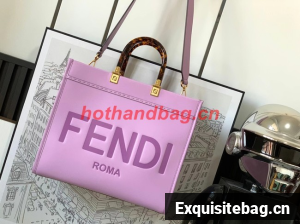 Fendi Sunshine Medium leather shopper 8BH386A Lavender