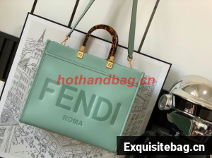 Fendi Sunshine Medium leather shopper 8BH386A Light green