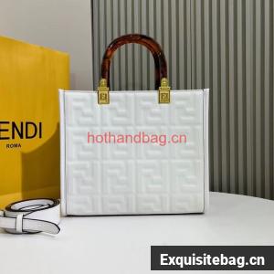 Fendi Sunshine small Shopper F1615 white