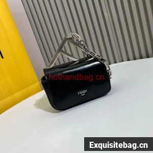 Fendi mini smooth leather bag F1089 black