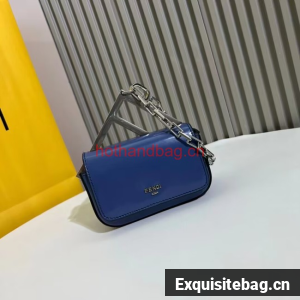 Fendi mini smooth leather bag F1089 blue
