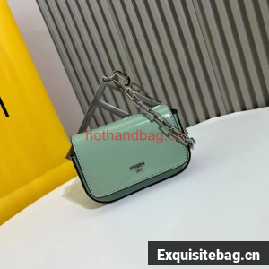 Fendi mini smooth leather bag F1089 green