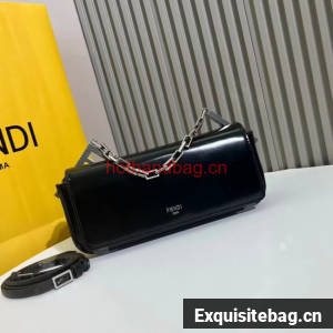Fendi small smooth leather bag F1090 black