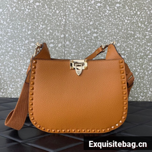 VALENTINO GARAVANI Loco Calf leather bag 0042 Camel