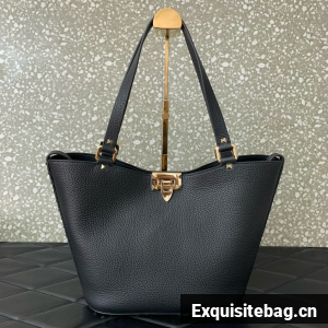 VALENTINO GARAVANI Loco Calf leather bag 0055 black