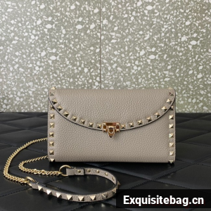 VALENTINO GARAVANI Loco Calf leather bag 0059 gray