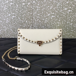 VALENTINO GARAVANI Loco Calf leather bag 0059 white