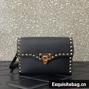 VALENTINO GARAVANI Loco Calf leather bag 0322 black