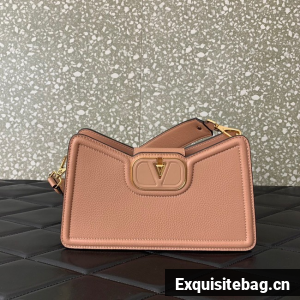 VALENTINO Mini VLOGO SIGNATURE calfskin bag 0119 pink
