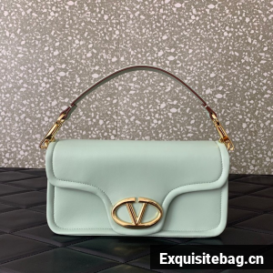 VALENTINO VLOGO 1960 medium lambskin bag FJ098 light green