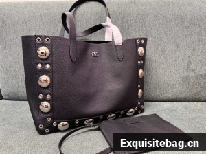 VALENTINO VLOGO calfskin Shoulder Bag 3177 dark brown