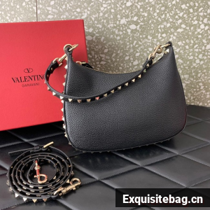VALENTINO grain calfskin leather bag 0313 black