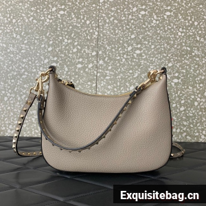 VALENTINO grain calfskin leather bag 0313 gray