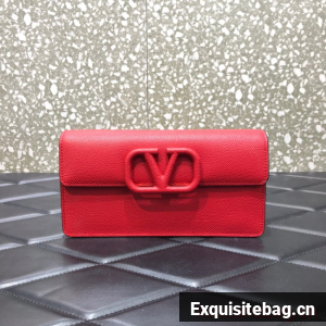 VALENTINO grain calfskin leather bag 0681 red
