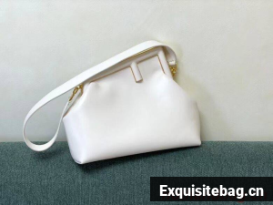 FENDI FIRST MEDIUM leather bag 8BP127AB white