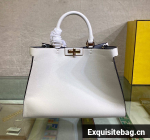 FENDI PEEKABOO ISEEU Original Leather Small bag 0196 White