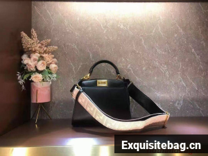 FENDI PEEKABOO ISEEU SMALL leather bag F1615 black