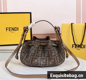 FENDI TOUCH leather bag 8BS059 brown