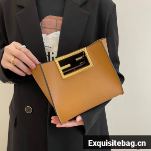 FENDI WAY small leather bag 5FB6846 brown