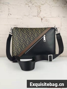 Fendi Calfskin Shoulder Bag 5570 BLACK