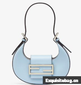 Fendi Cookie Light blue leather mini bag 8BS065A