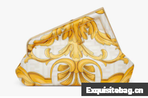 Fendi First Small Fendace White printed silk bag 8BP129