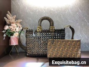 Fendi Weave Bag F6501 brown