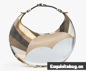 Fendi graphy Small Leather bag with multicolor inlay 8BR798A