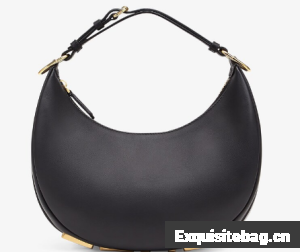 Fendi graphy Small black leather bag 8BR798