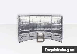 Balenciaga HOURGLASS CHAIN BAG B164497 Silver