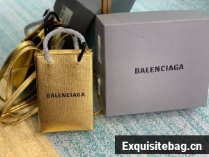 Balenciaga Original Leather Mini Shopper Bag B152865 gold